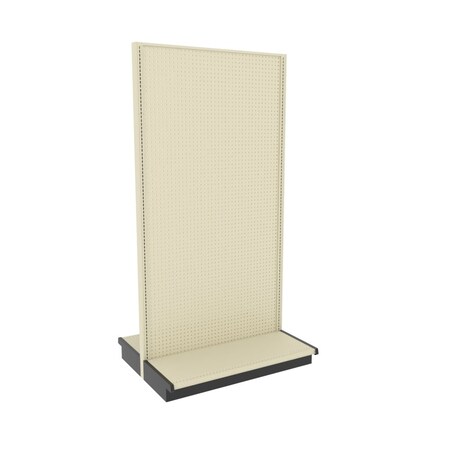 Lozier Gondola Island Display Add-on, Platinum Off-White, 48W x 96H x 19D P499V-AD
